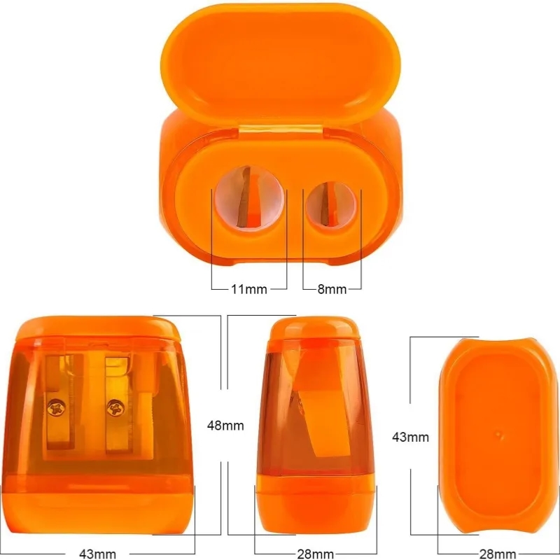 Plastic Double-Hole Pencil Sharpener 3