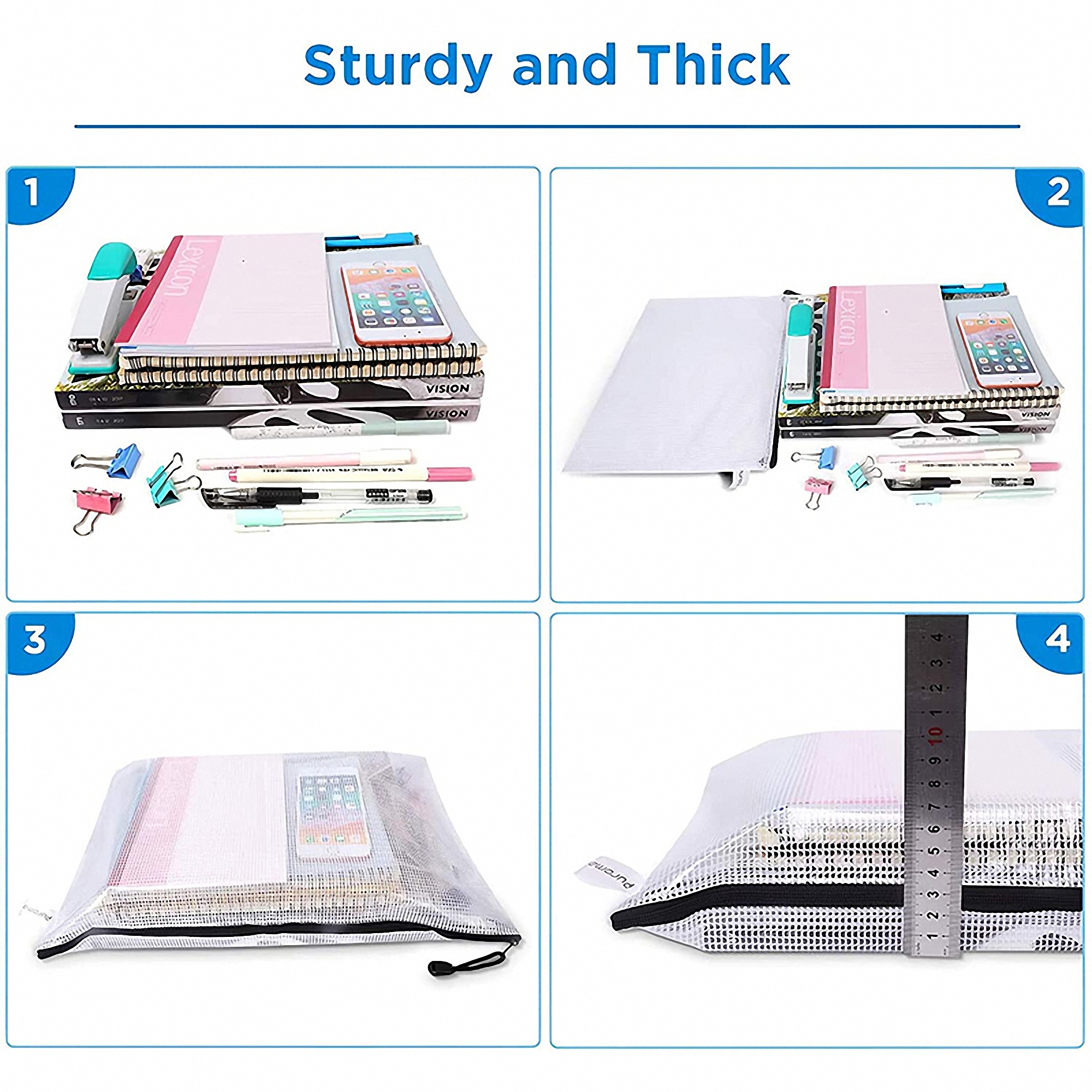 Zippered Mesh Document Organizer 5