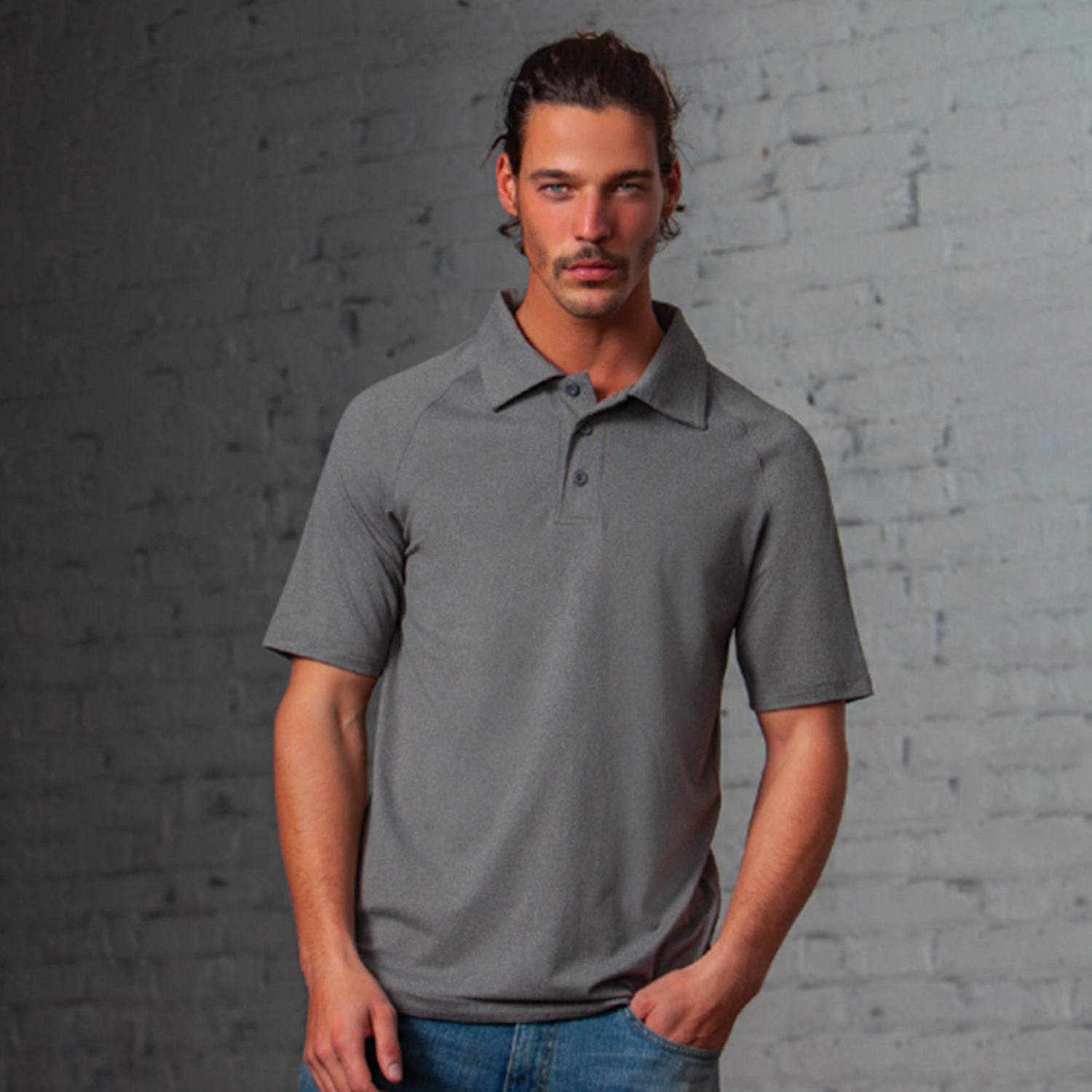 Evo Heather Men's Ultra-Soft Performance Polo 4