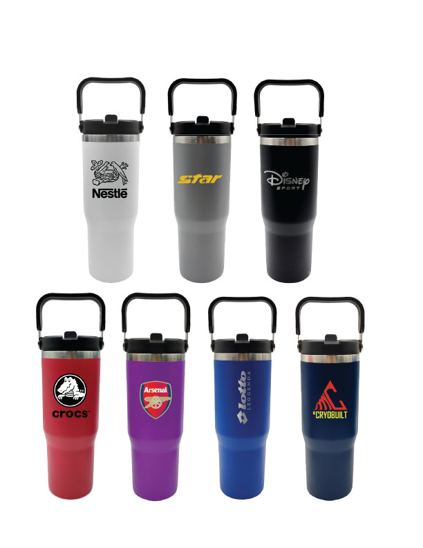 30 Oz. Stainless Mug W/Straw and Twist on Lid (5 Days)