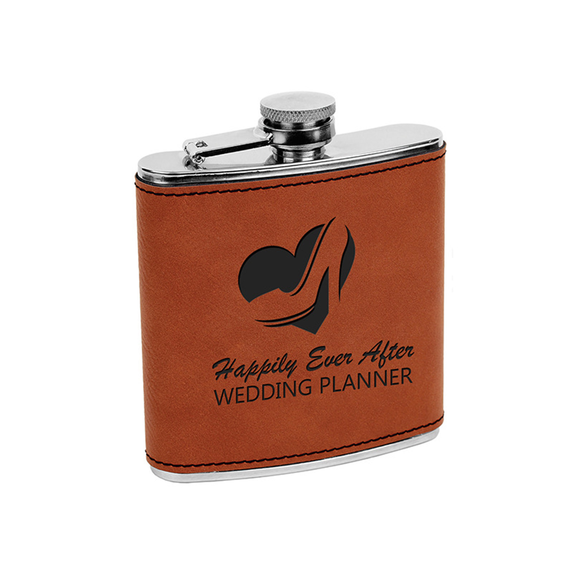 8 oz. Leatherette Stainless Steel Flasks 14