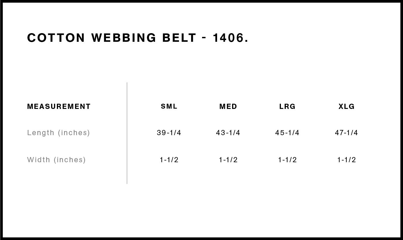 Cotton Webbing Belt | 1406 4