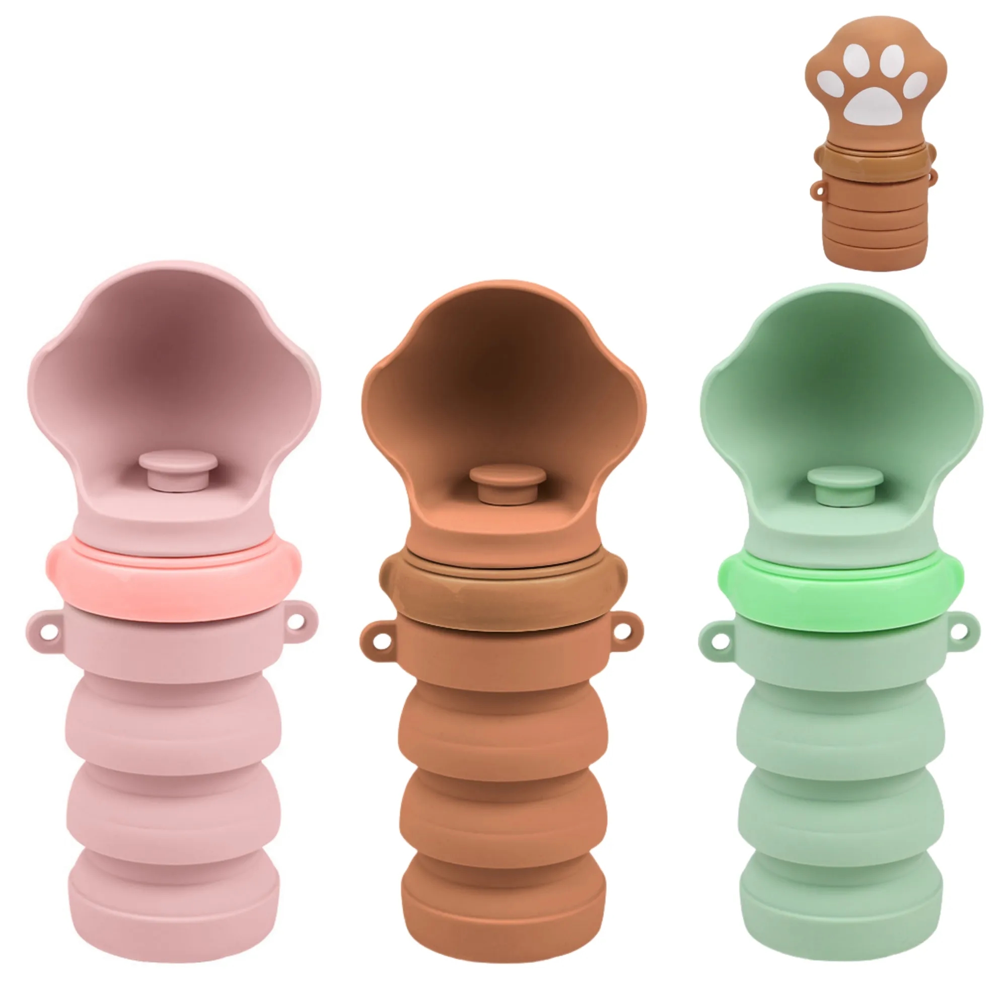 Portable Pet Water Bowl Collapsible Outdoor Travel 2