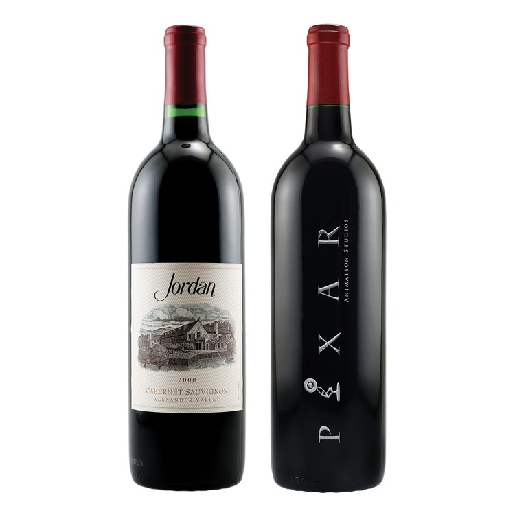 Etched Jordan Cabernet Alexander Valley Red Wine Bottle 1