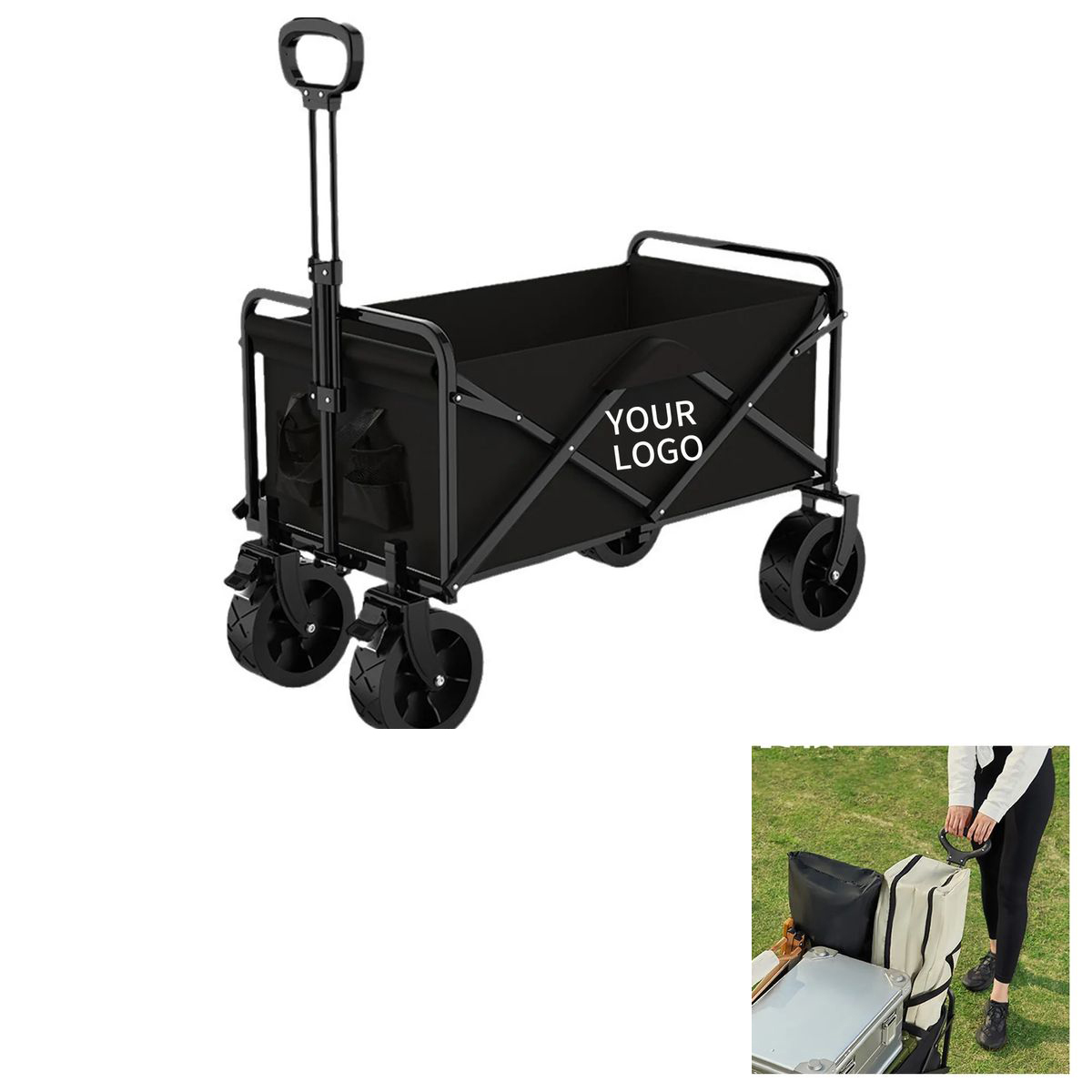 Large Folding Utility Wagon for Outdoor Activities 2
