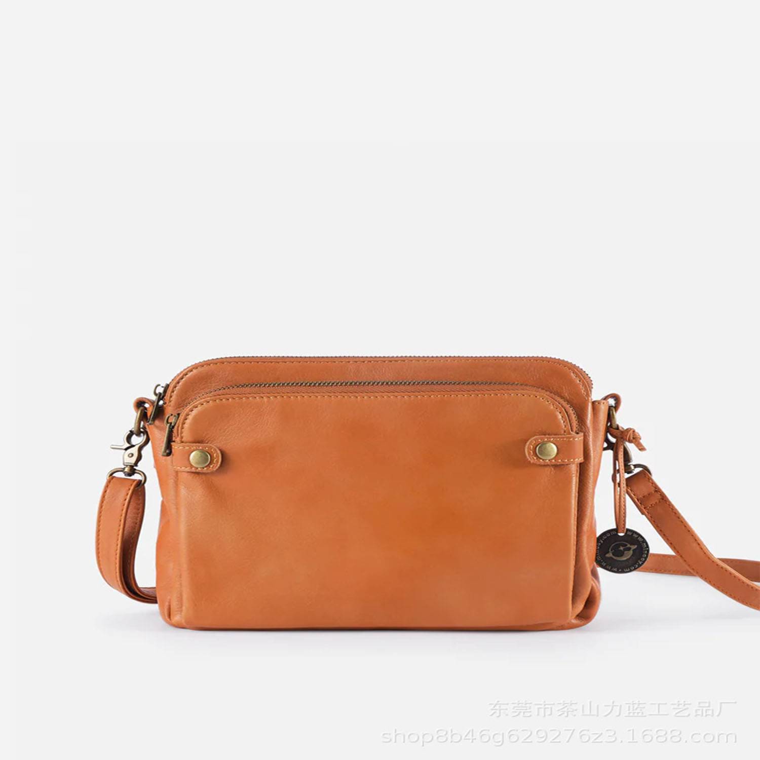 PU Leather 3 Layer Crossbody Bag 4