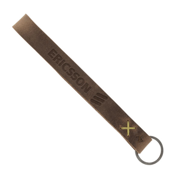 Hayward Leather Wrist Keychain with Metal Split-Ring 42