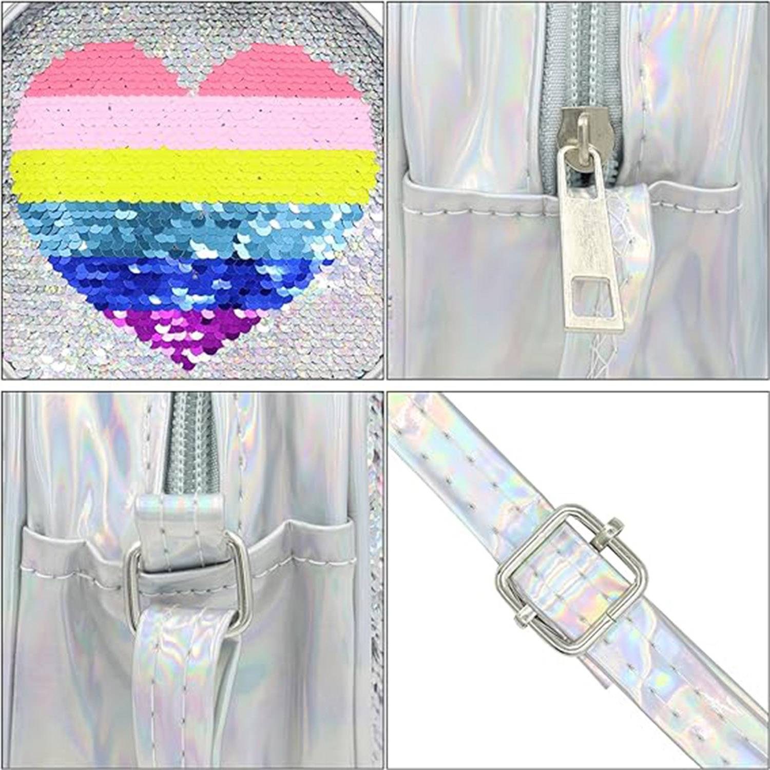 Pu Leather Little Girls Unicorn Crossbody Bag 6