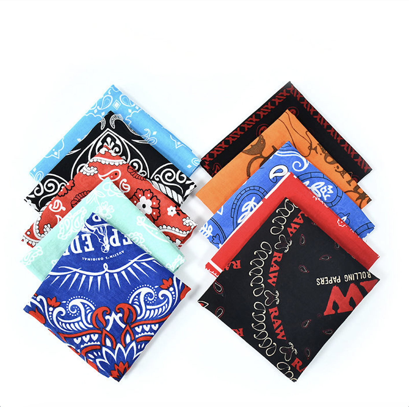 22" Full Color Polyester Square Bandana 3