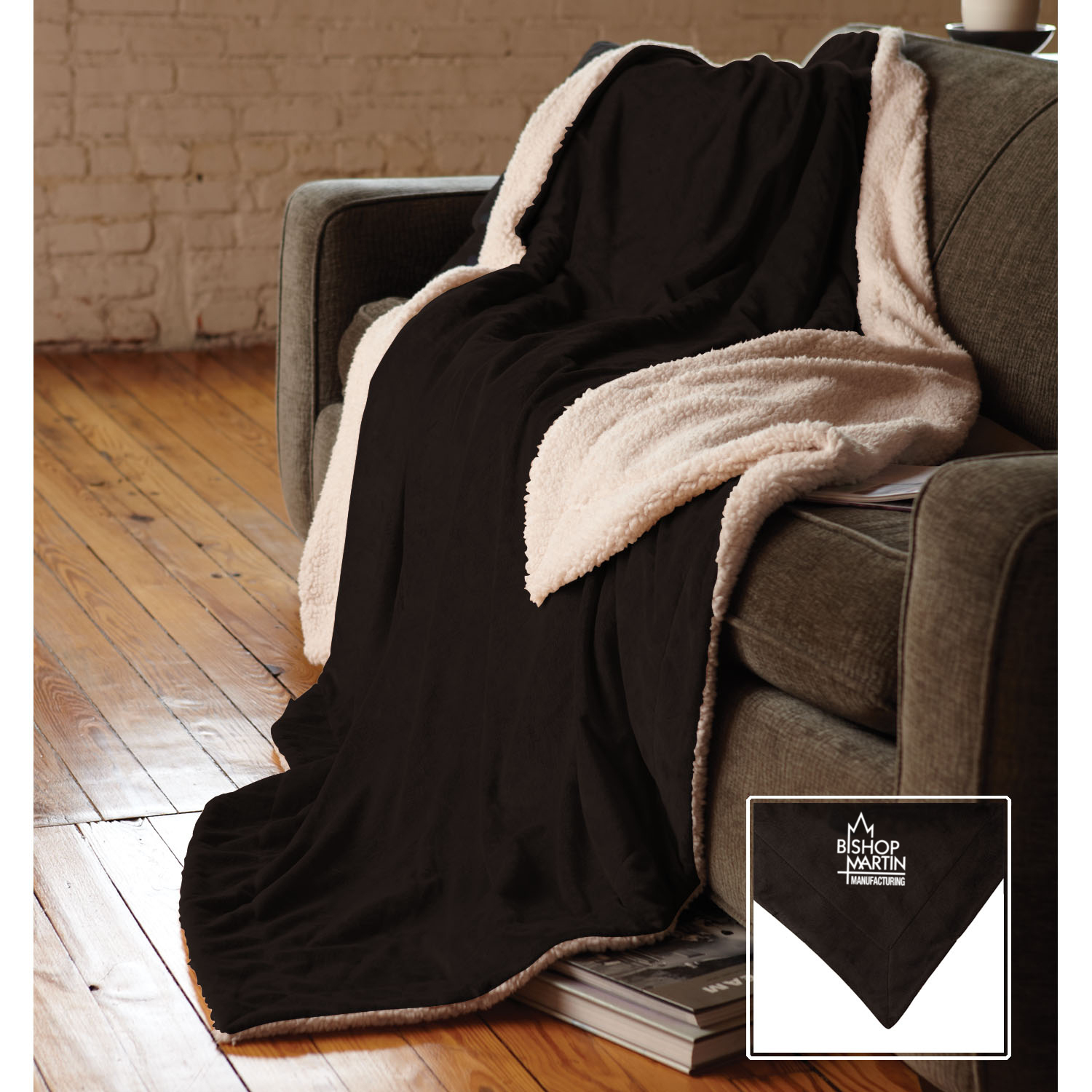 Oversized Micro Mink Sherpa Blanket 1