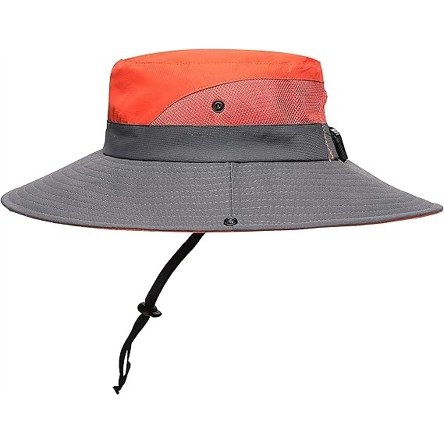 Womens Summer Foldable Cool Mesh Ponytail Bucket Hat 11