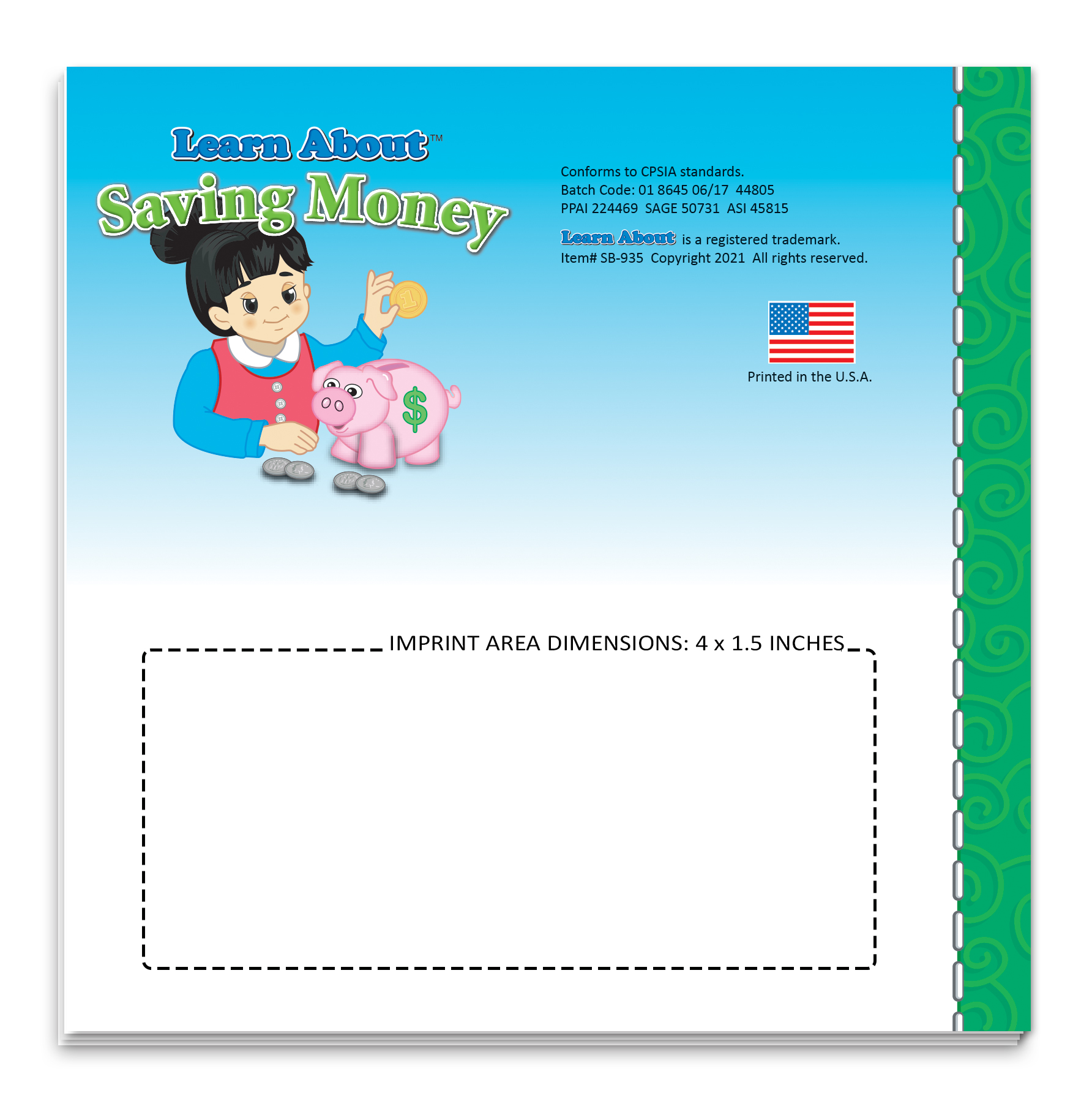 Learn About Saving Money Storybook 6