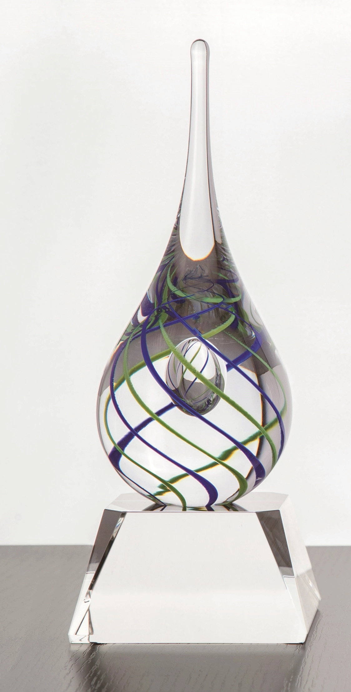 Teardrop Award - Blue/Green 4