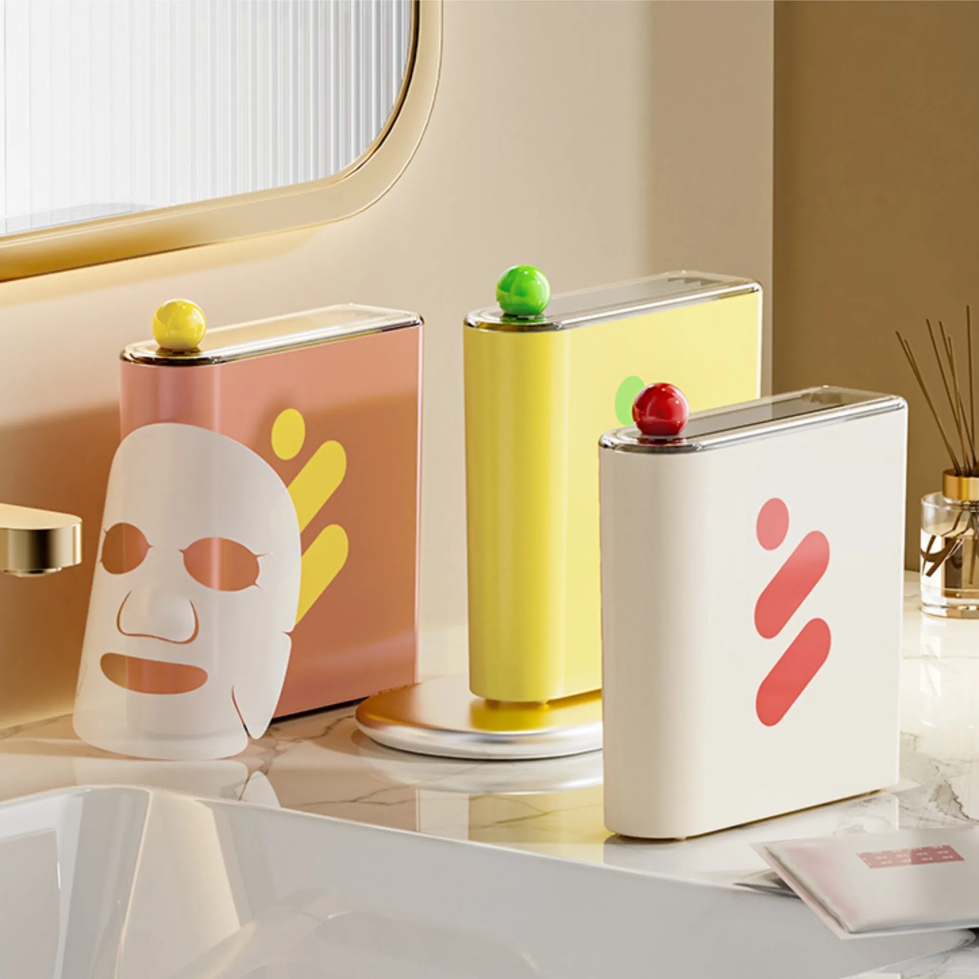 Face Mask Organizer Cosmetic Storage Box For Refrigerator 4
