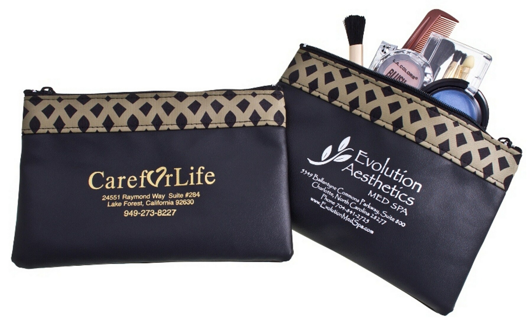 Bronze Weave Beauty Bag 1