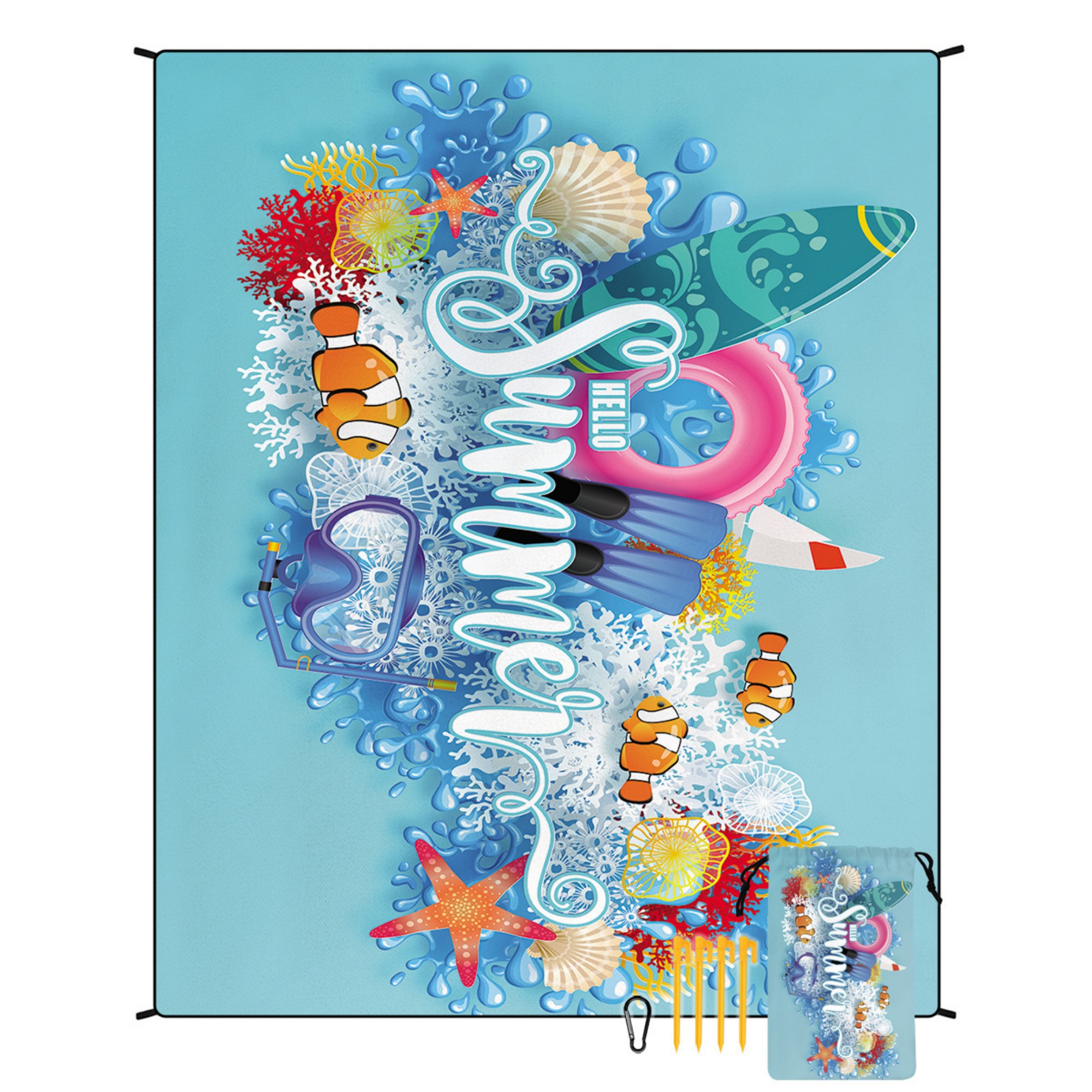 Quick Dry Water Resistant Beach Mat 4