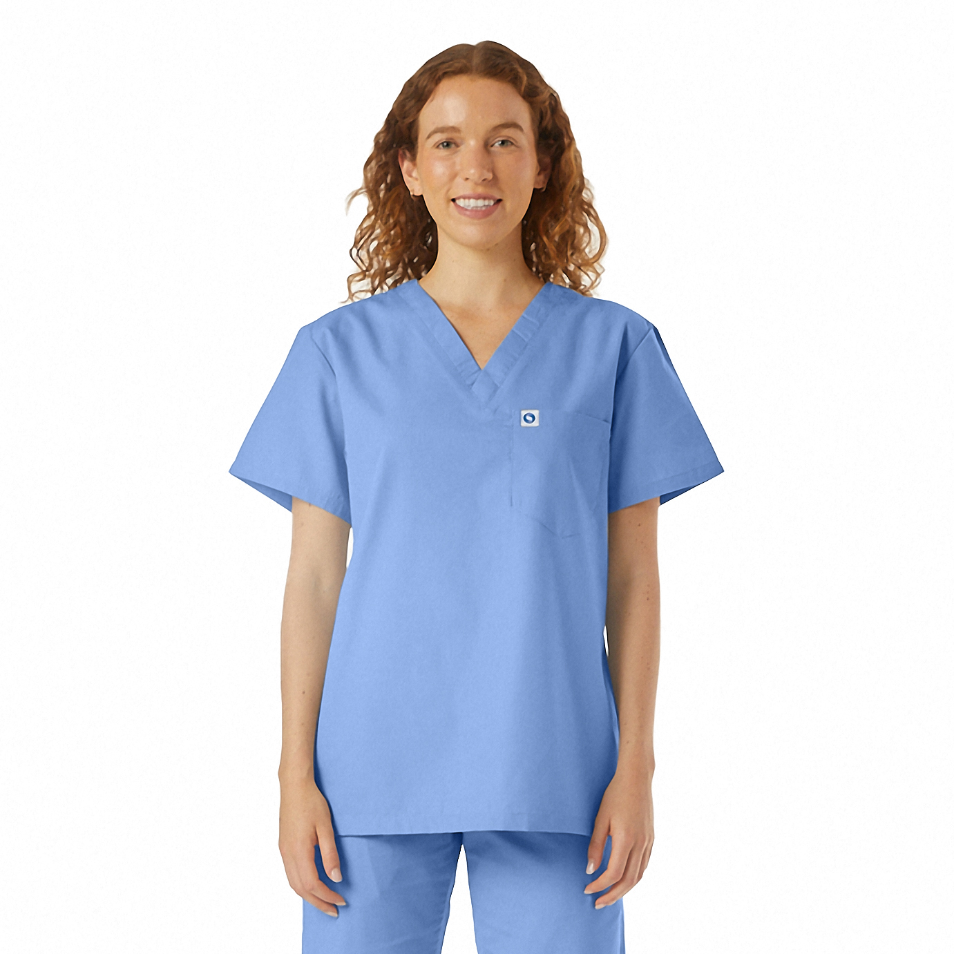 UltraSoft Unisex V-Neck 1-Pocket Scrub Top 9