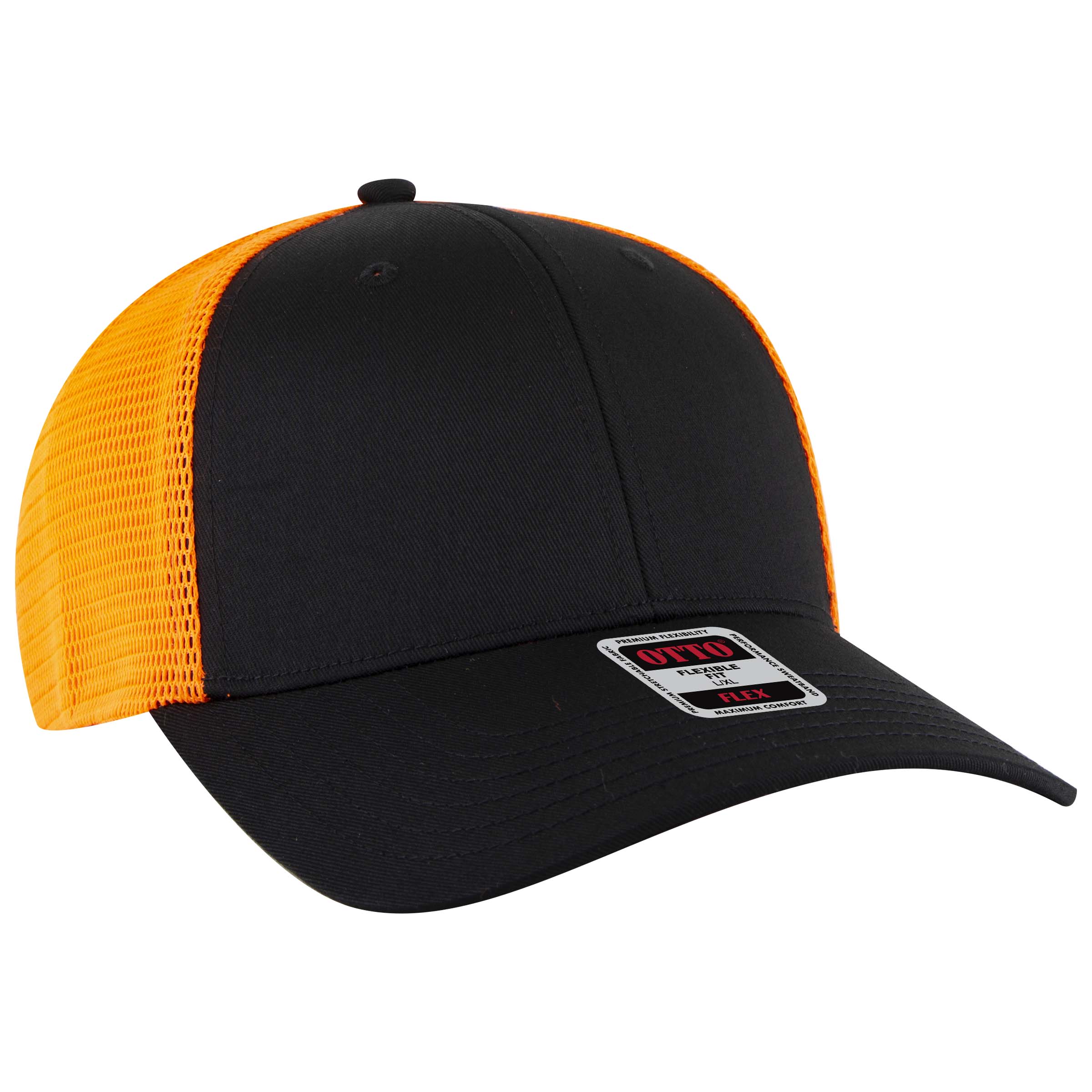 OTTO CAP® OTTO FLEX® Fitted 6 Panel Low Profile Mesh Back Trucker Hat 8