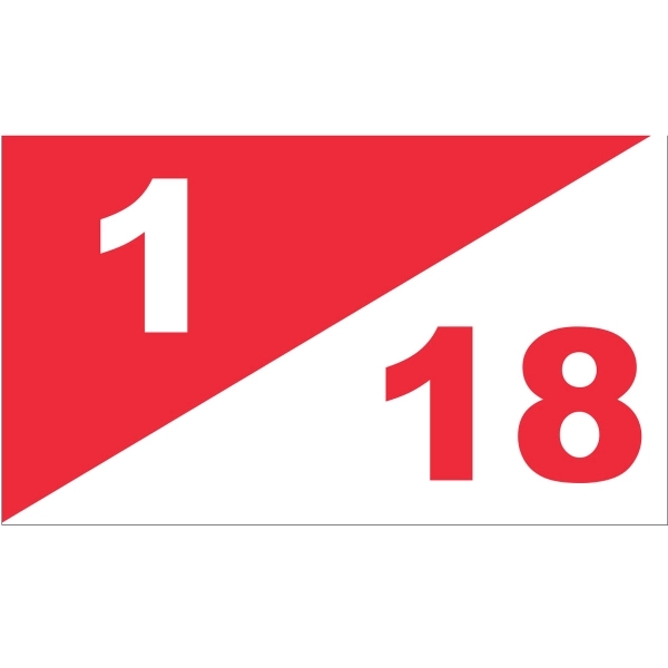 Standard 1/18 Hole Golf Flag Set - Diagonal 1