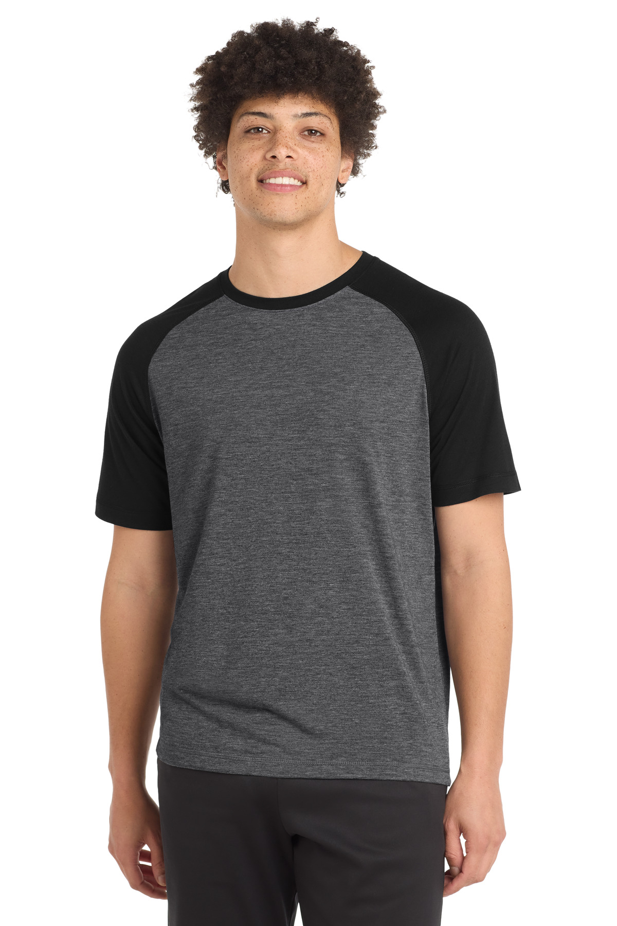 Sport-Tek PosiCharge Tri-Blend Wicking Raglan Tee. ST400 123
