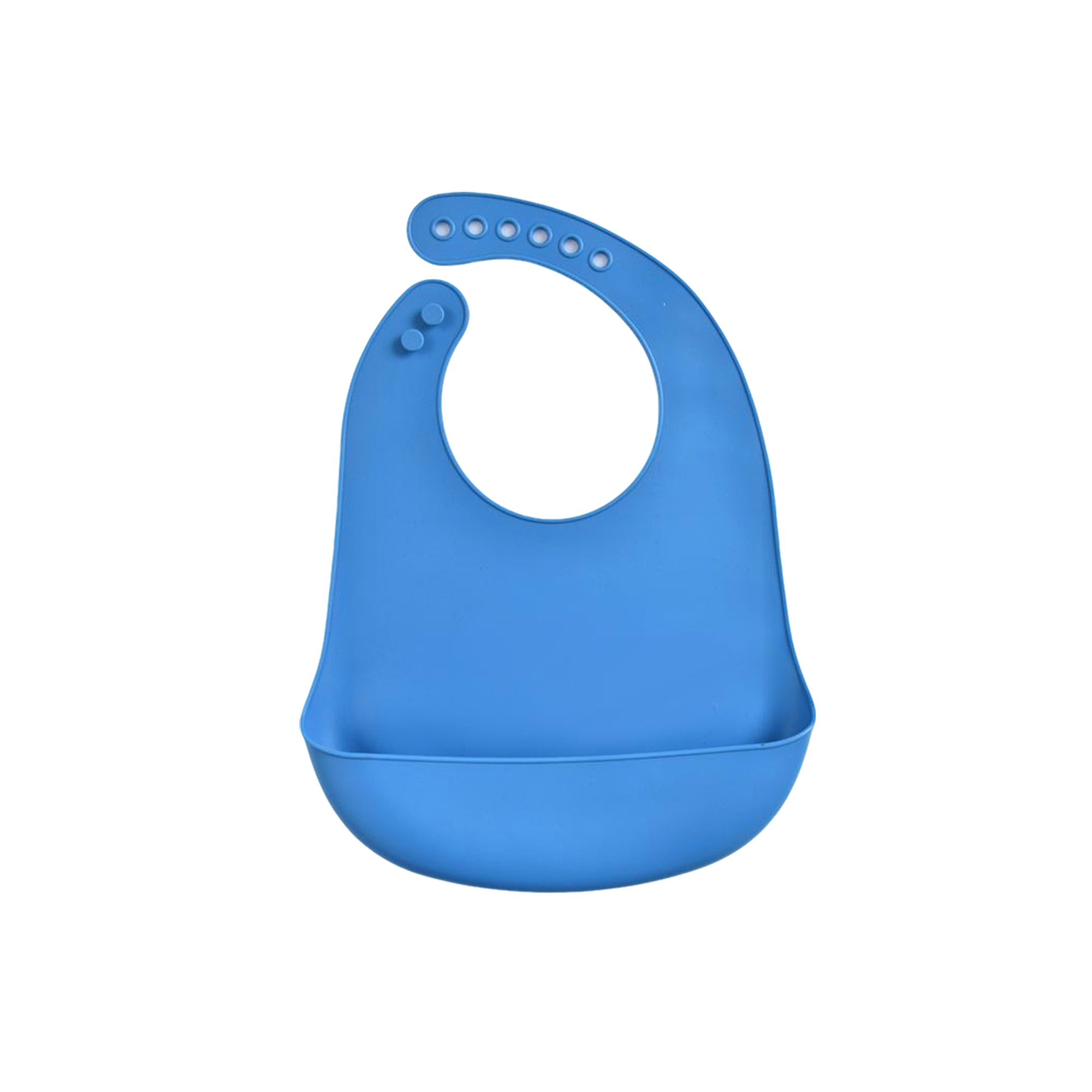 Silicone Baby Bib With Deep Catch Pocket 11.8 X 9" 11