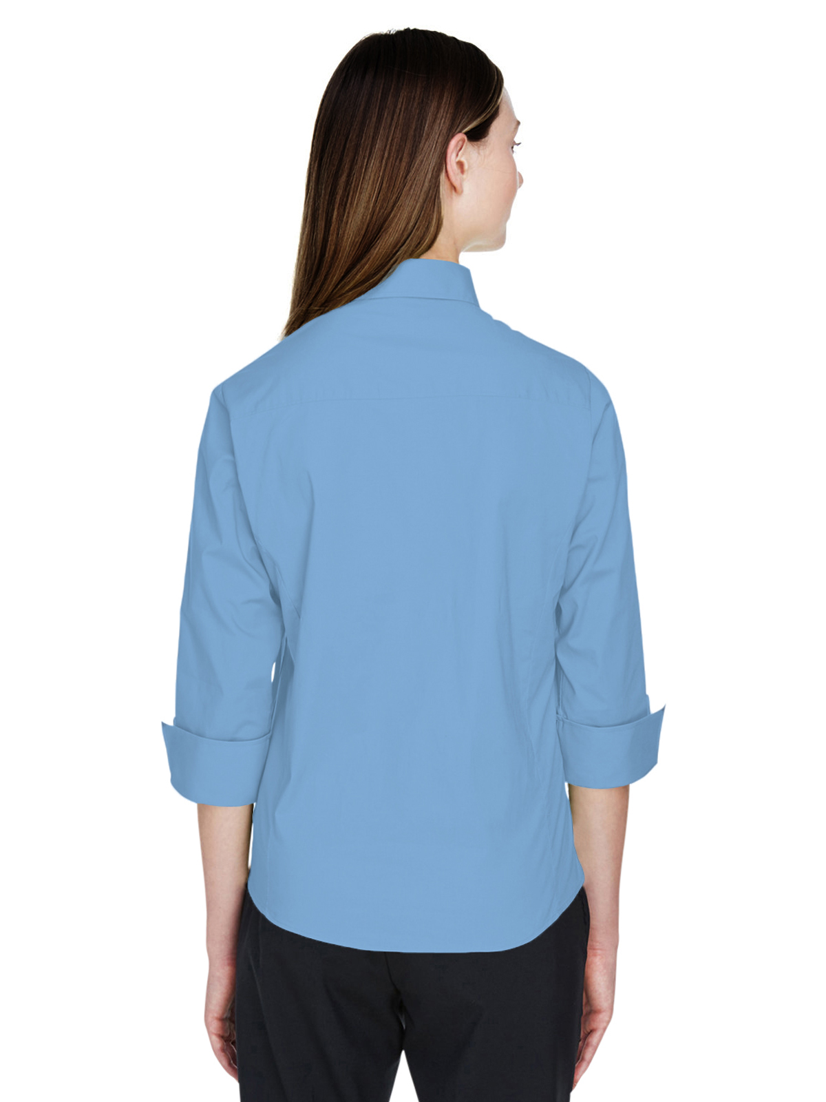 Blue Generation - Women's Pocketless 3/4-Sleeve Poplin Shirt 36