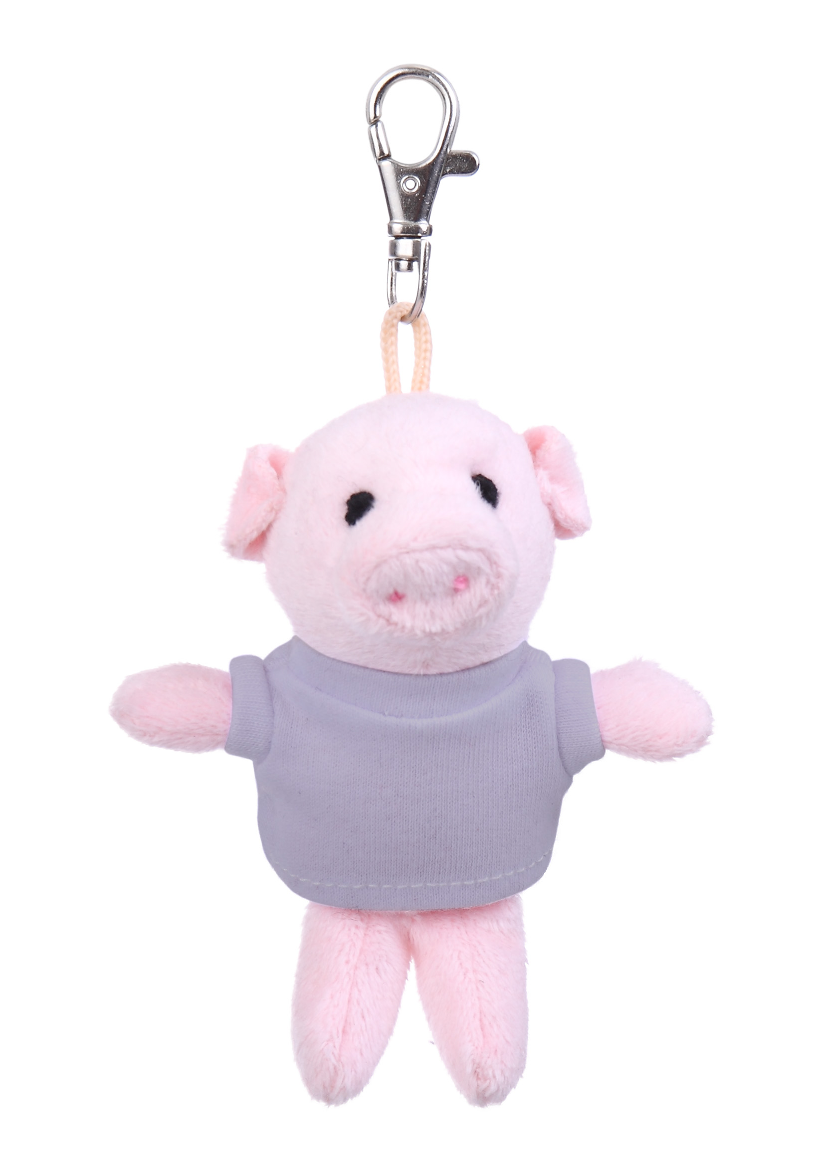 Soft Plush Pig Keychain with Tee 9