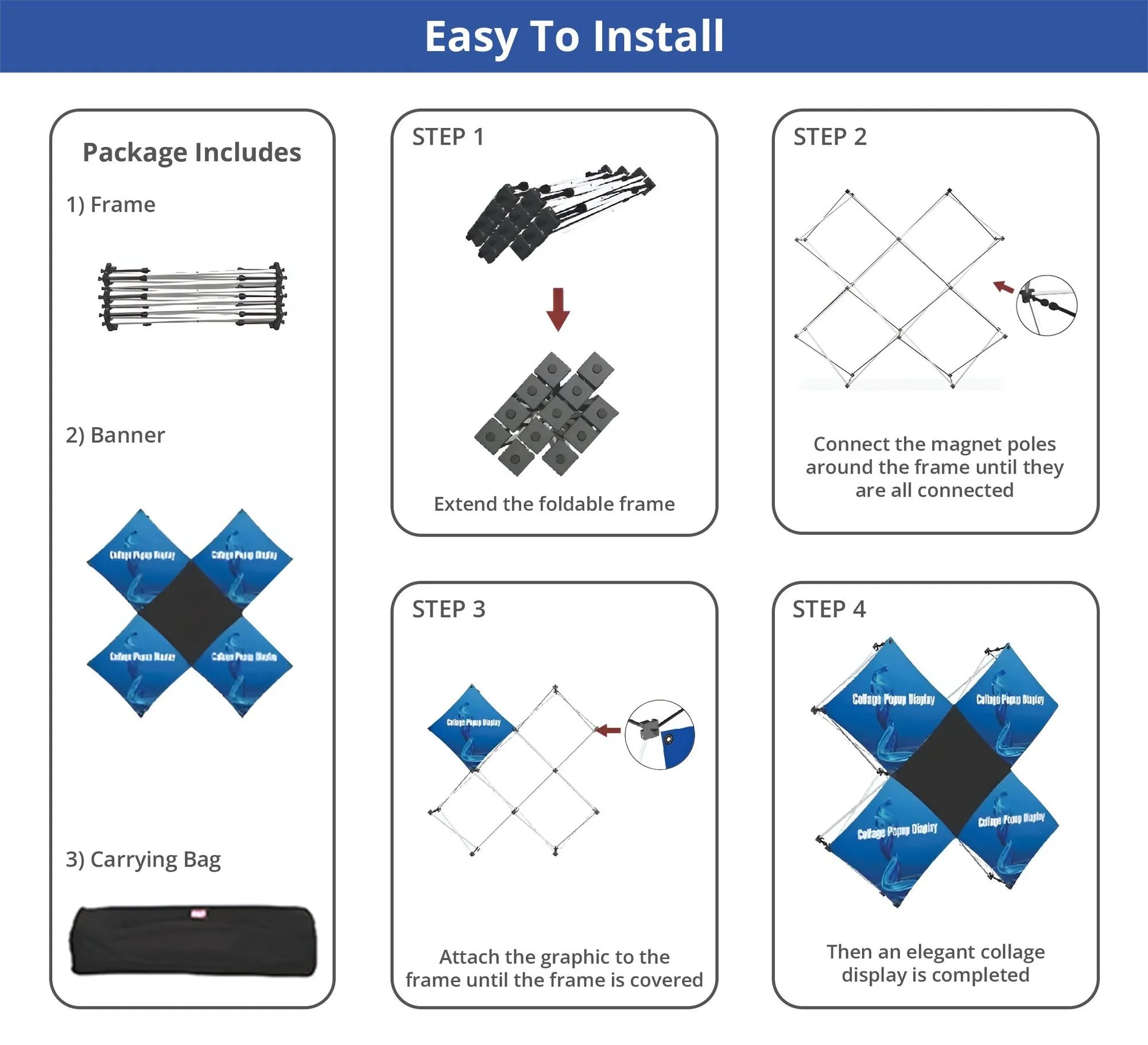 X Micro GeoMetrix Table Top Display Package -12.60" x 12.60" 1