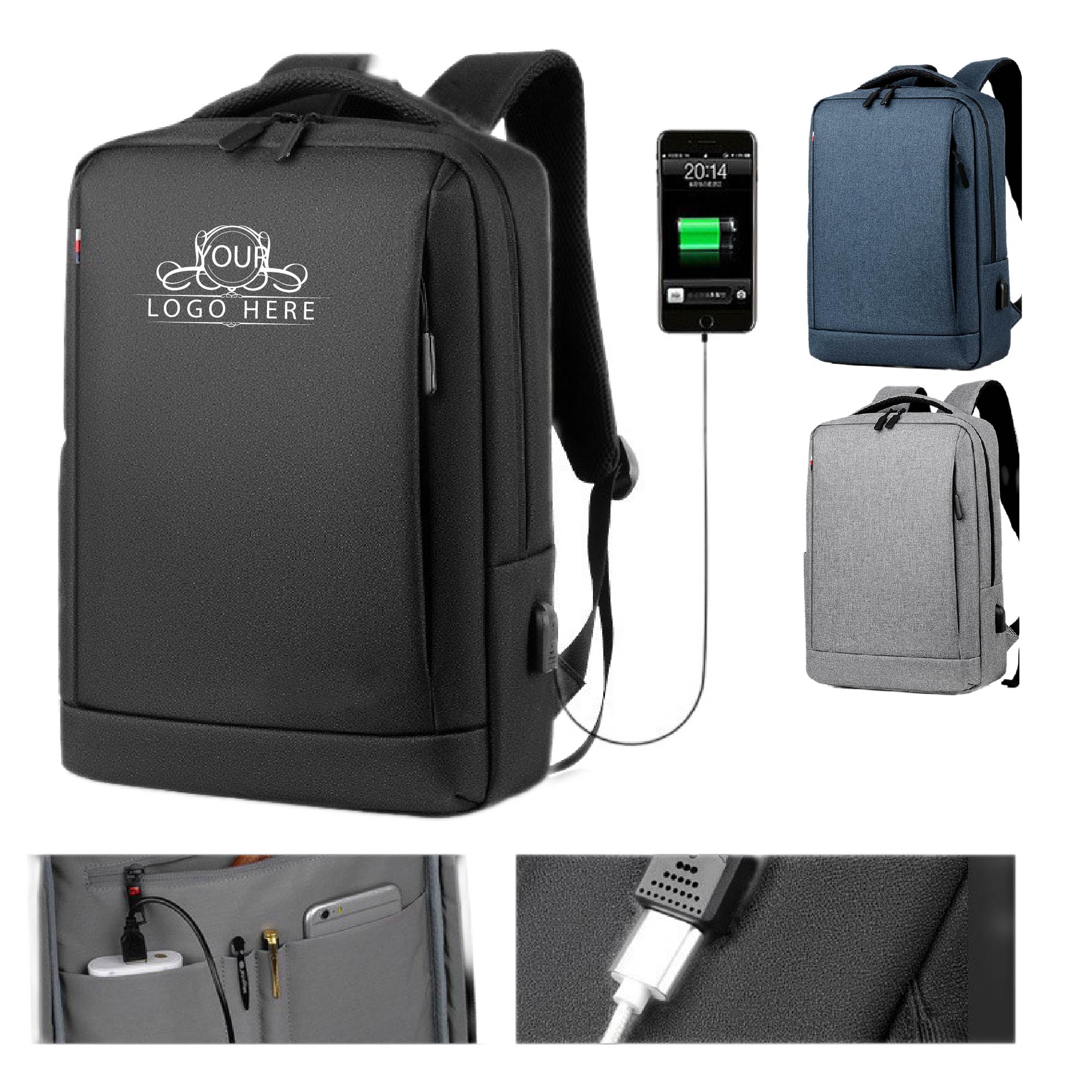 Business Anti Theft Slim Durable LaptoPPY Backpack 2