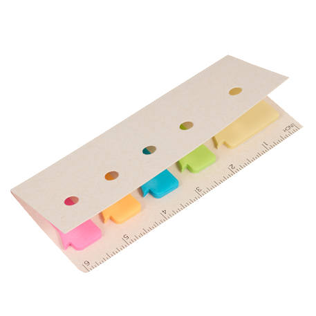 Recycled Milk Carton Sticky Notes & Ruler Pad 12