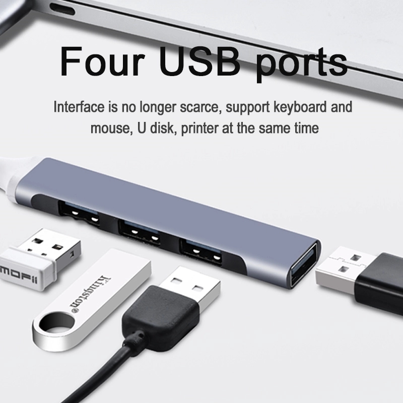 Ultra Slim Type C USB 3.0 Hub 4 Ports Works with MacBook 4