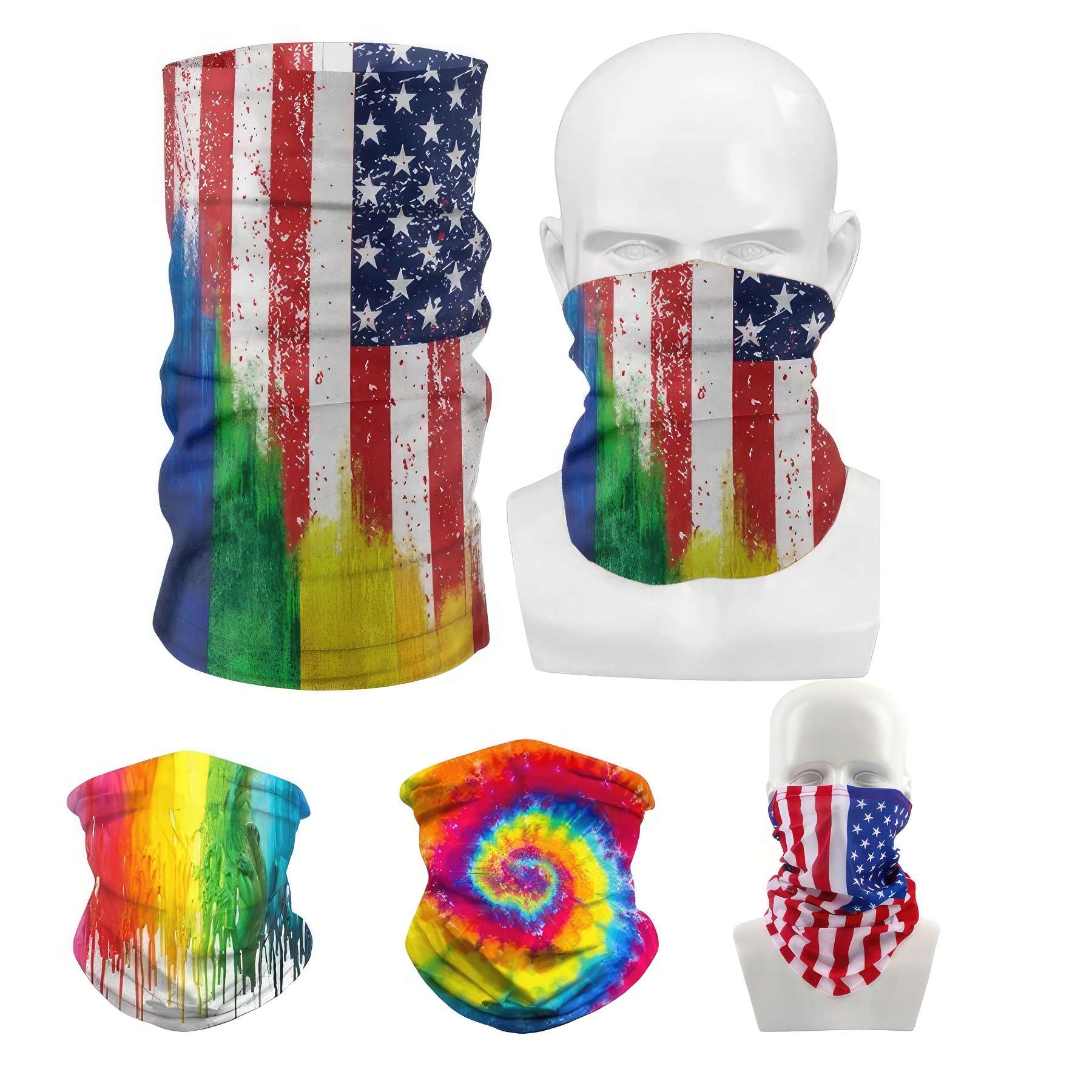 Multifunction Bandana Neck Gaiter w/ Full Color Sublimation 2