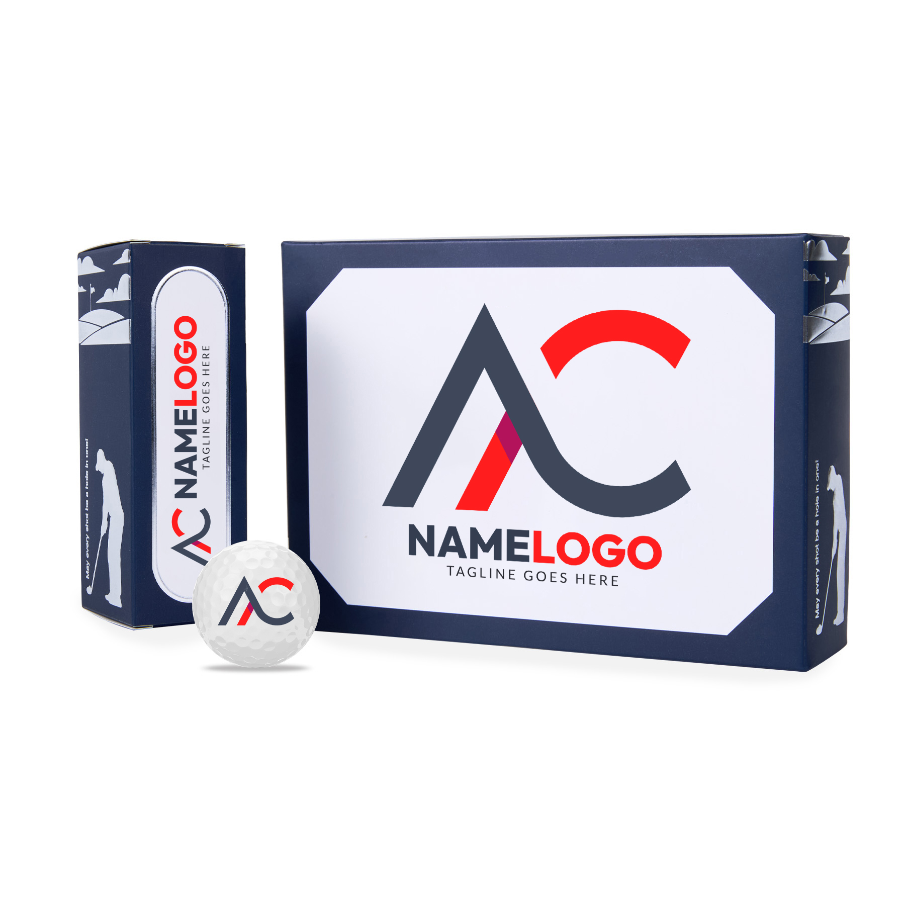 Distance Pro Golf Balls in Custom Box (Dozen) 3