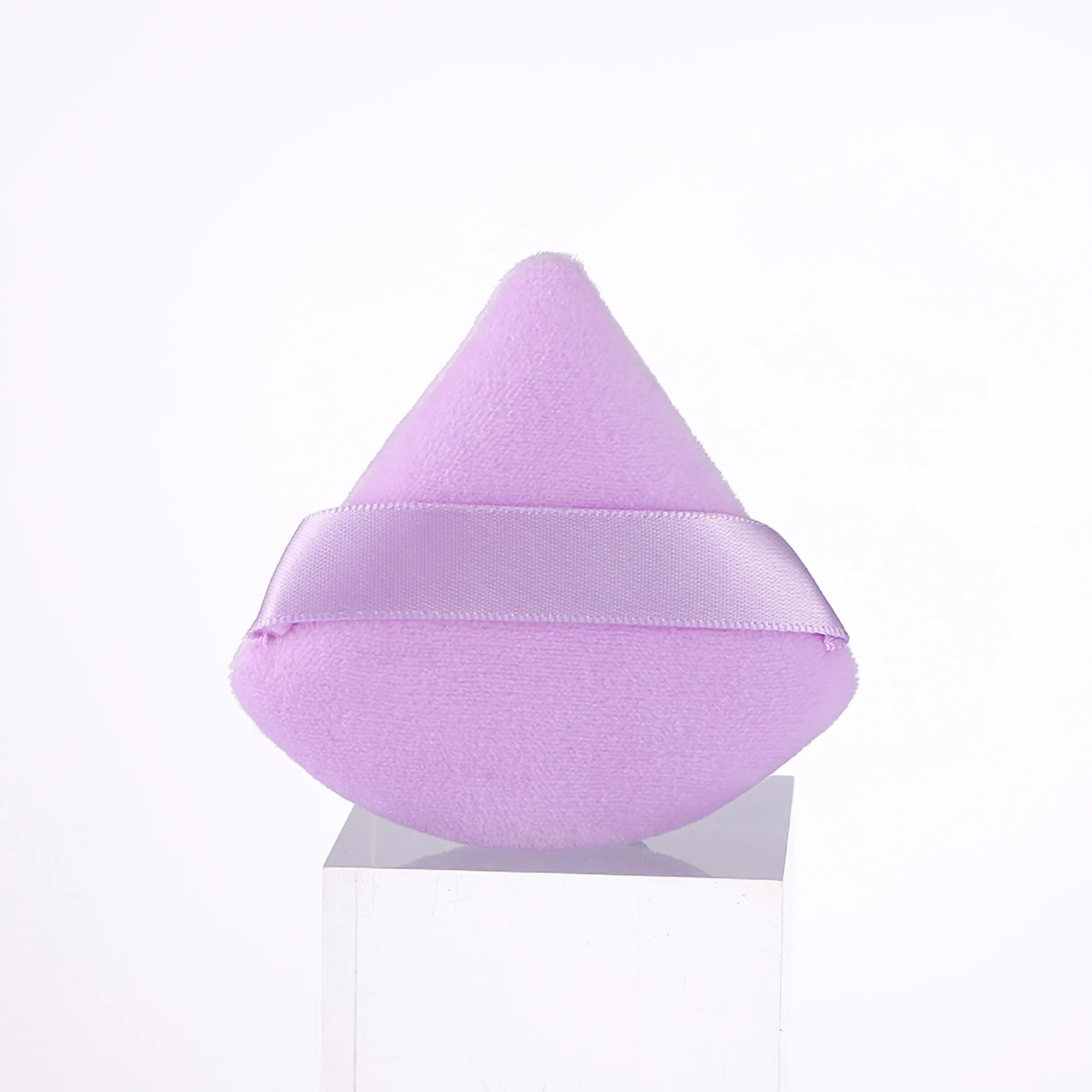 Triangle Powder Puff Makeup Velour Cosmetic Blender Sponge 2