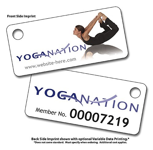 Plastic Key Tag - UV Coated (1Side) 2.75x1.25 (.25 Inch Diameter Hole Punch) 1