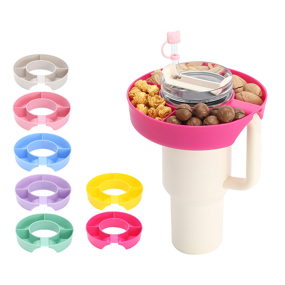 BPA Free Silicone Snack Platter for 40oz Tumbler 4