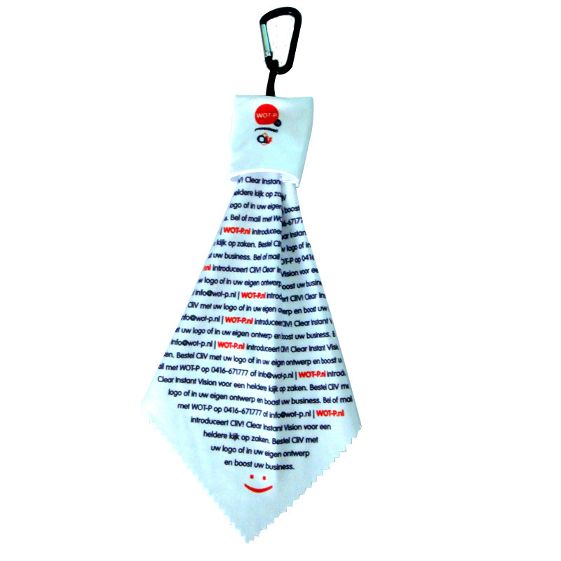 Microfiber Screen Lens Cleaning Cloth w/Carabinar 11