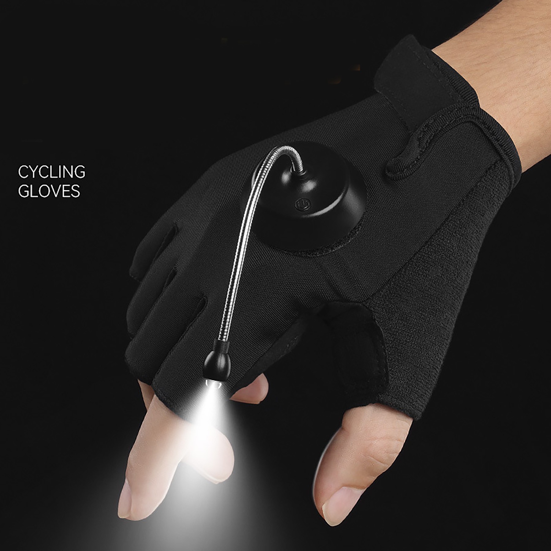 Half Finger Led Flashlight Gloves 3