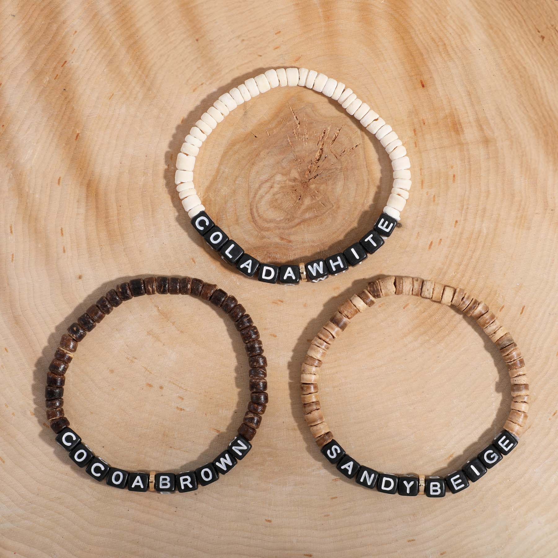 Coconut Shell Wood Friendship Bracelet 2