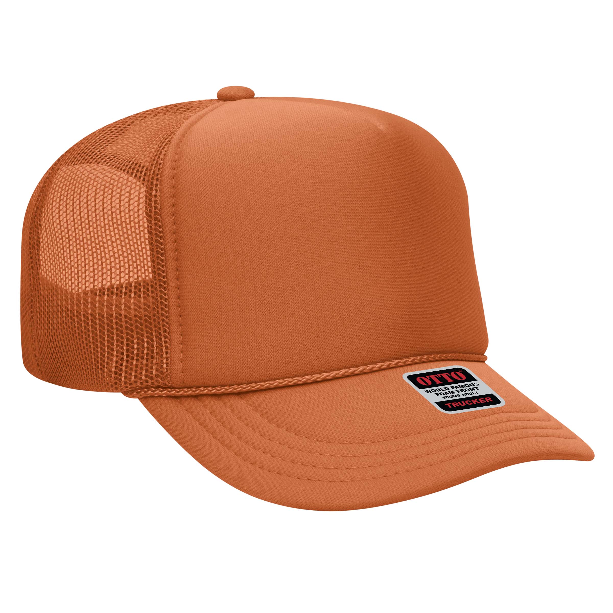 OTTO CAP® 5 Panel High Crown Mesh Back Trucker Hat 96