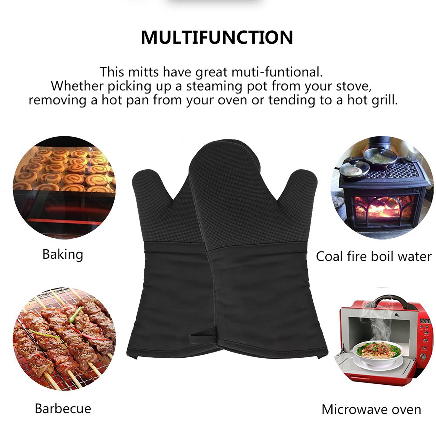 Silicone Kitchen Oven Mitt Glove 5