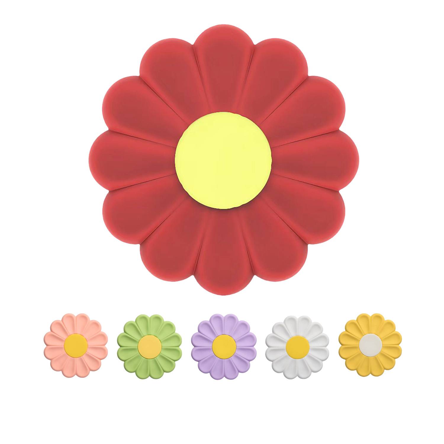 Heat-Resistant Non-Slip Daisy Silicone Mat 6