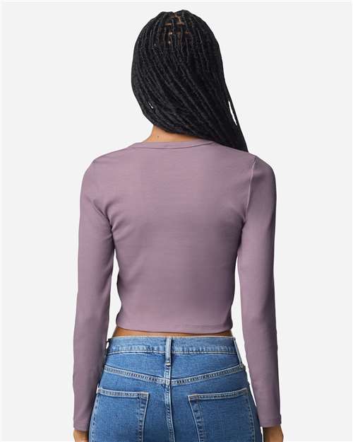 Women's Baby Rib Long Sleeve Fitted Tee - BR2107 45