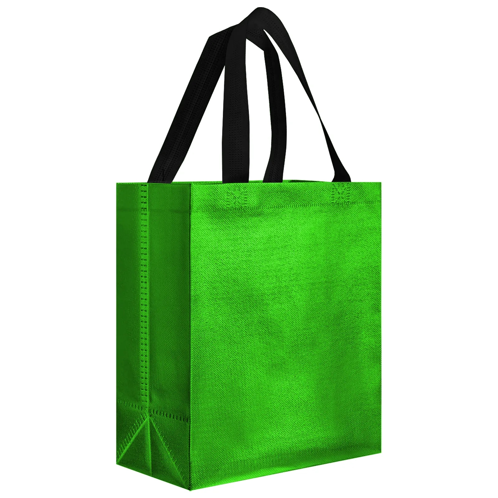 Gift Bags Shopping Glossy Reusable Grocery Tote with Handles 12