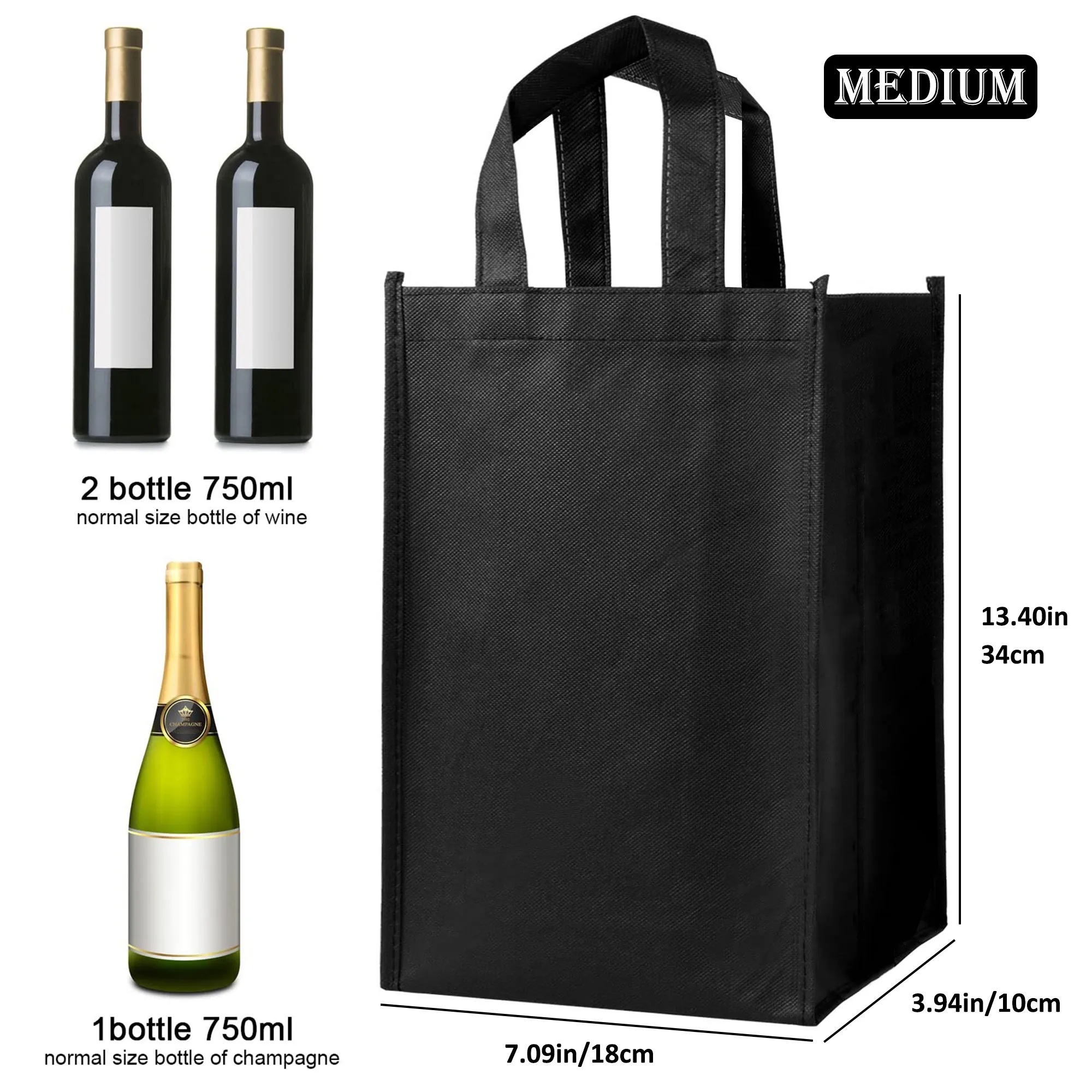 Reusable Non Woven Wine Bottle Gift Bag 6