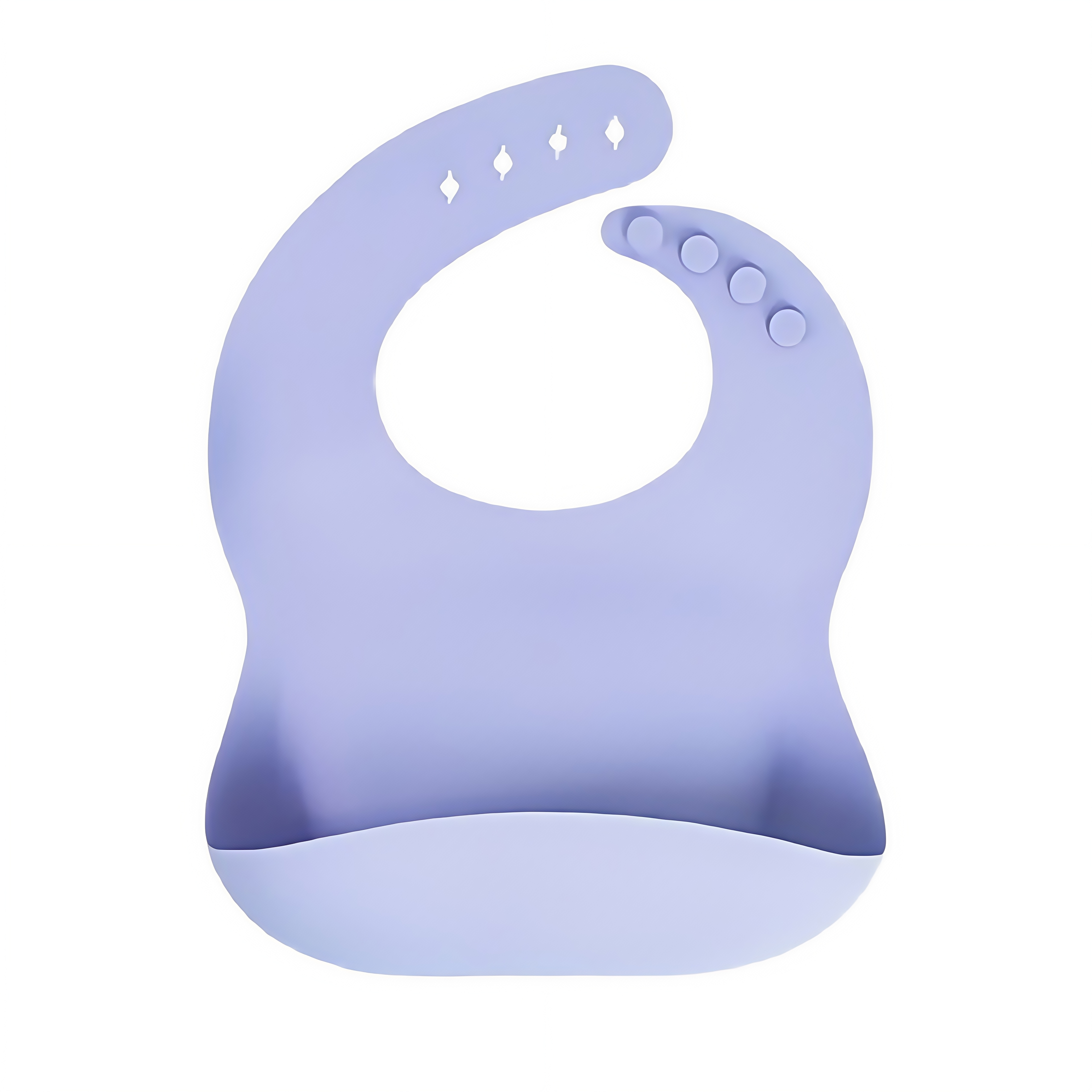 3D Curved Silicone Baby Bib with 4 Adjustable Straps 13