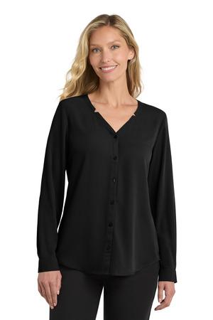 Port Authority Women's Long Sleeve Button-Front Blouse. LW700 28