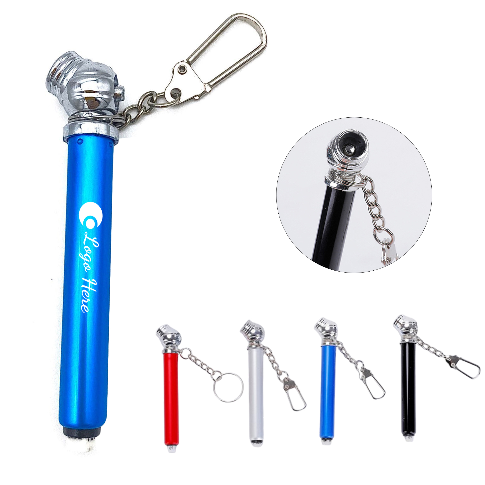 Custom Mini Aluminum Tire Pressure Gauge With Keychain 3