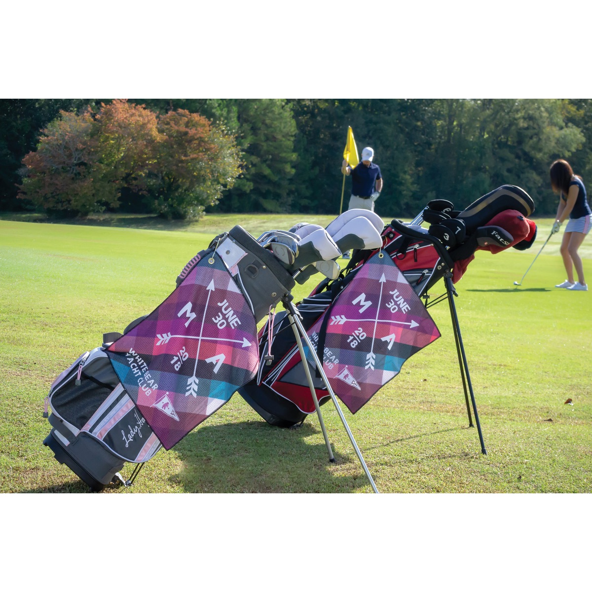 Microfiber Waffle Small Golf Towel 18