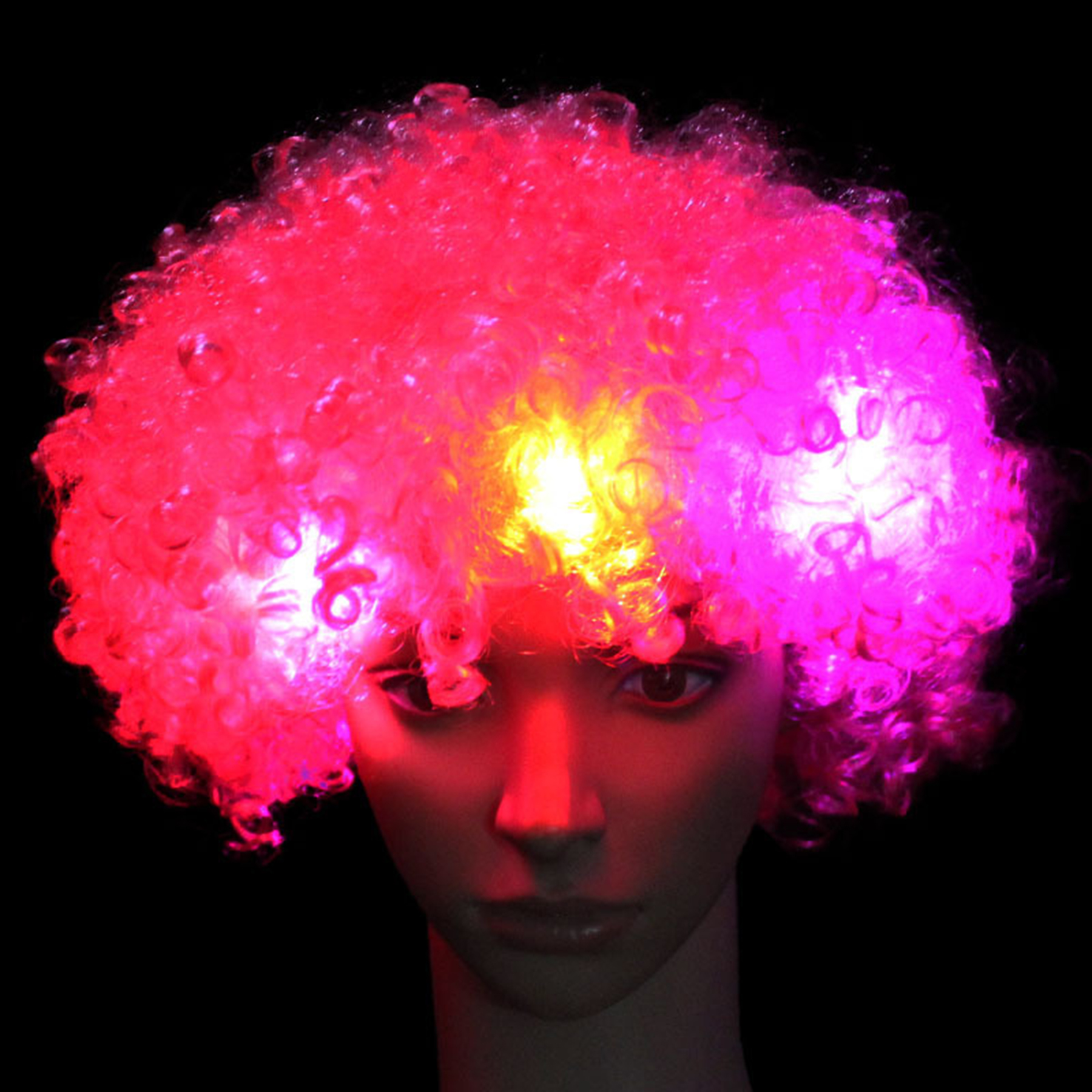 St. Patrick's Day LED Light Up Party Wig 3